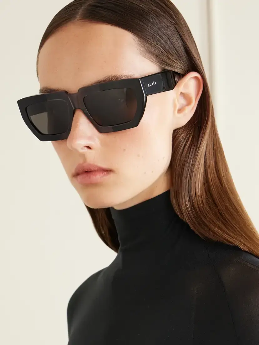 Alaïa Melted Square-frame Recycled-acetate Sunglasses | Thumbnail 2