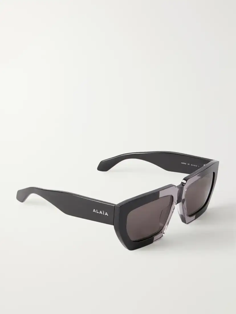 Alaïa Melted Square-frame Recycled-acetate Sunglasses | Thumbnail 3