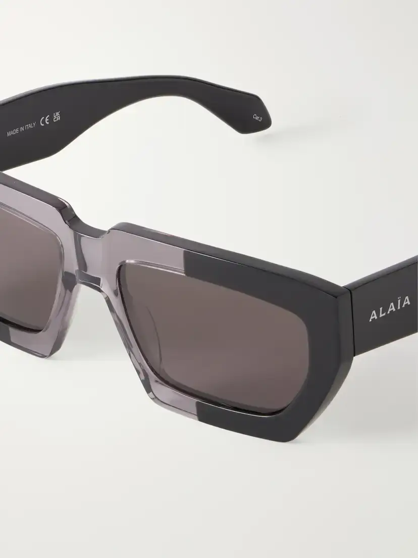 Alaïa Melted Square-frame Recycled-acetate Sunglasses | Thumbnail 4