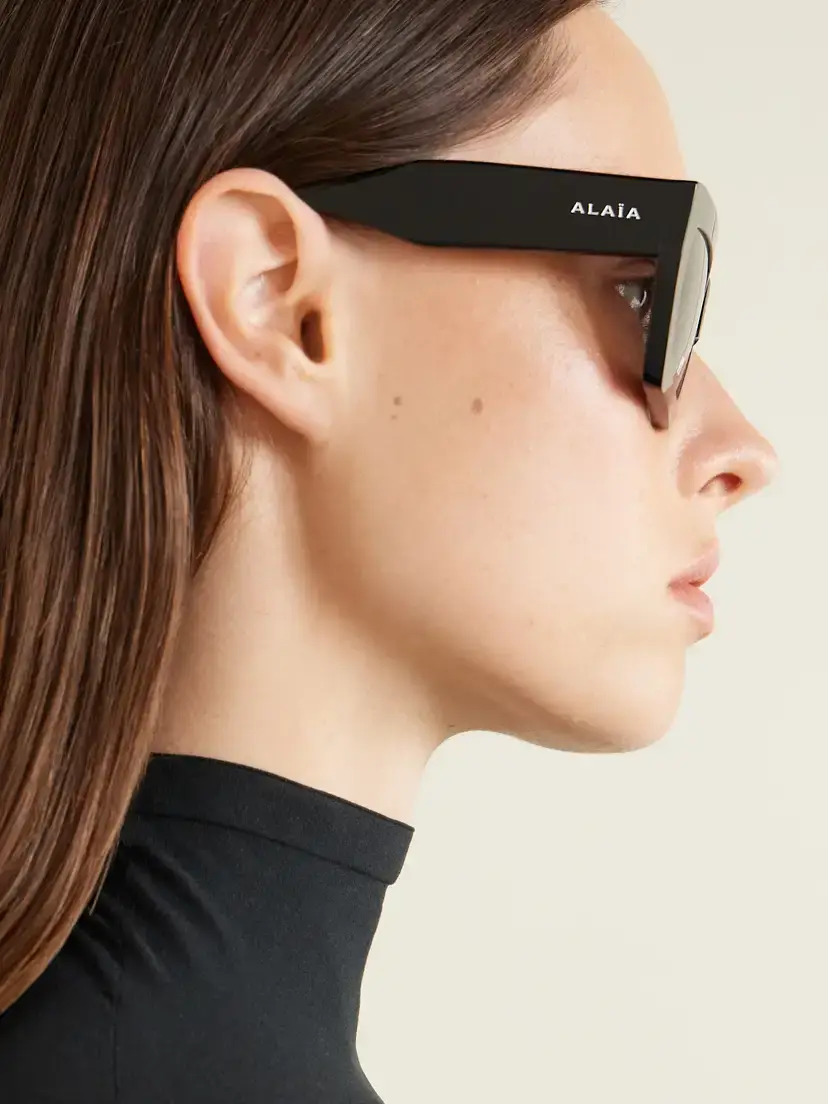 Alaïa Melted Square-frame Recycled-acetate Sunglasses | Thumbnail 5
