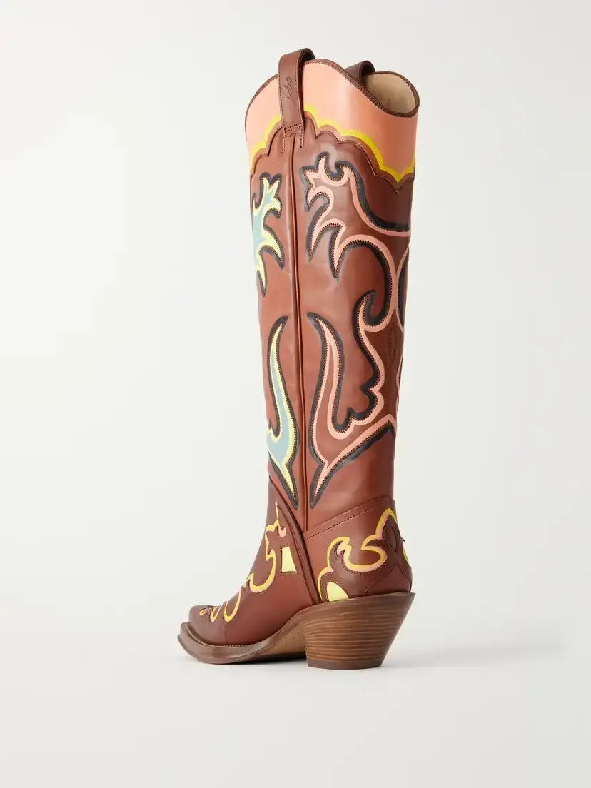 Gabriela Hearst Capitana Painted Leather Knee Boots | Thumbnail 3 Gabriela Hearst Capitana Painted Leather Knee Boots | Thumbnail 3