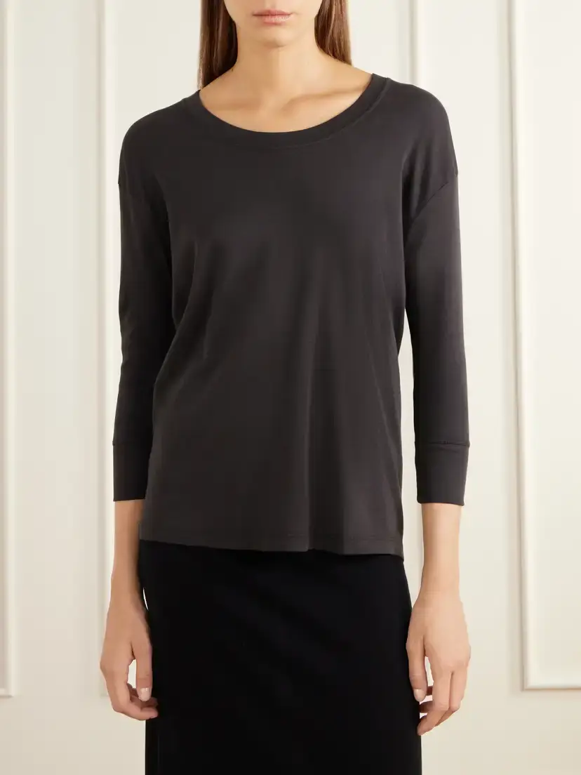 Lauren Manoogian Pima Cotton-jersey T-shirt | Thumbnail 3 Lauren Manoogian Pima Cotton-jersey T-shirt | Thumbnail 3