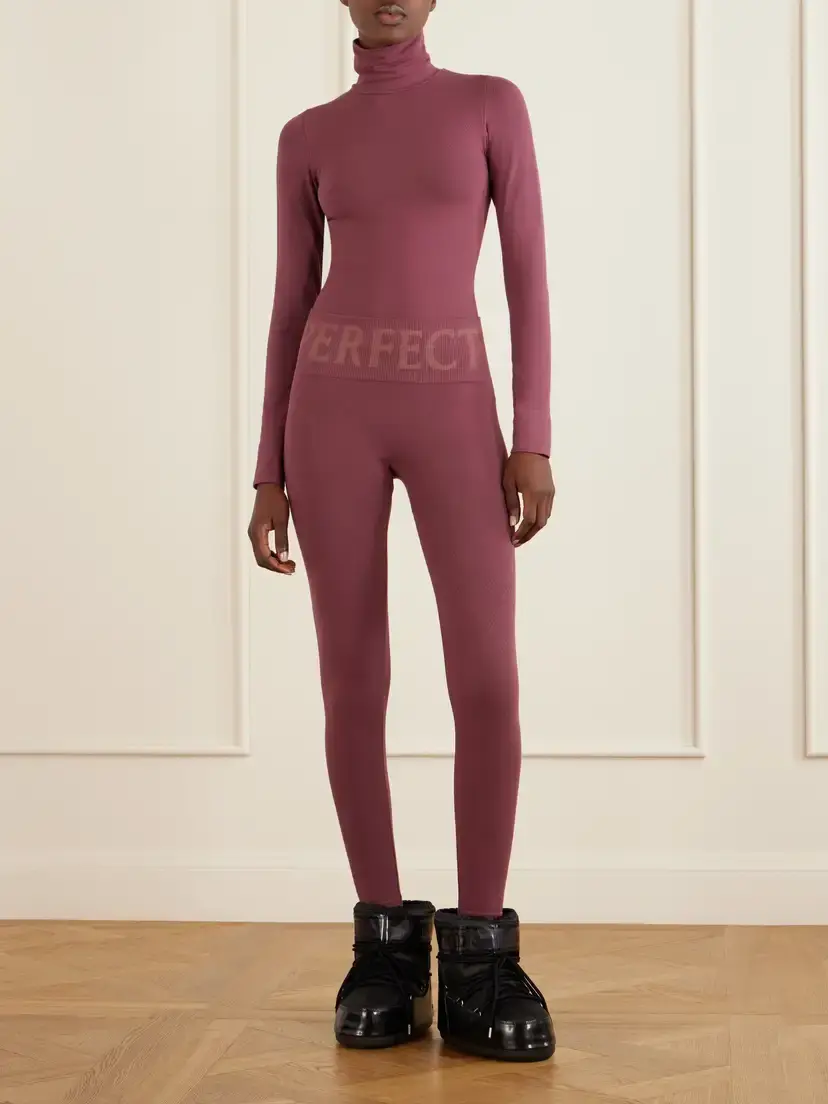 Perfect Moment Logo-embroidered Thermal Modal-blend Jersey Ski Leggings | Thumbnail 2