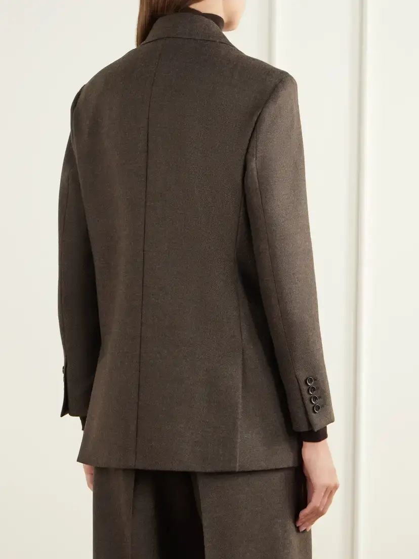 Max Mara Pulvino Virgin Wool-twill Double-breasted Blazer | Thumbnail 3