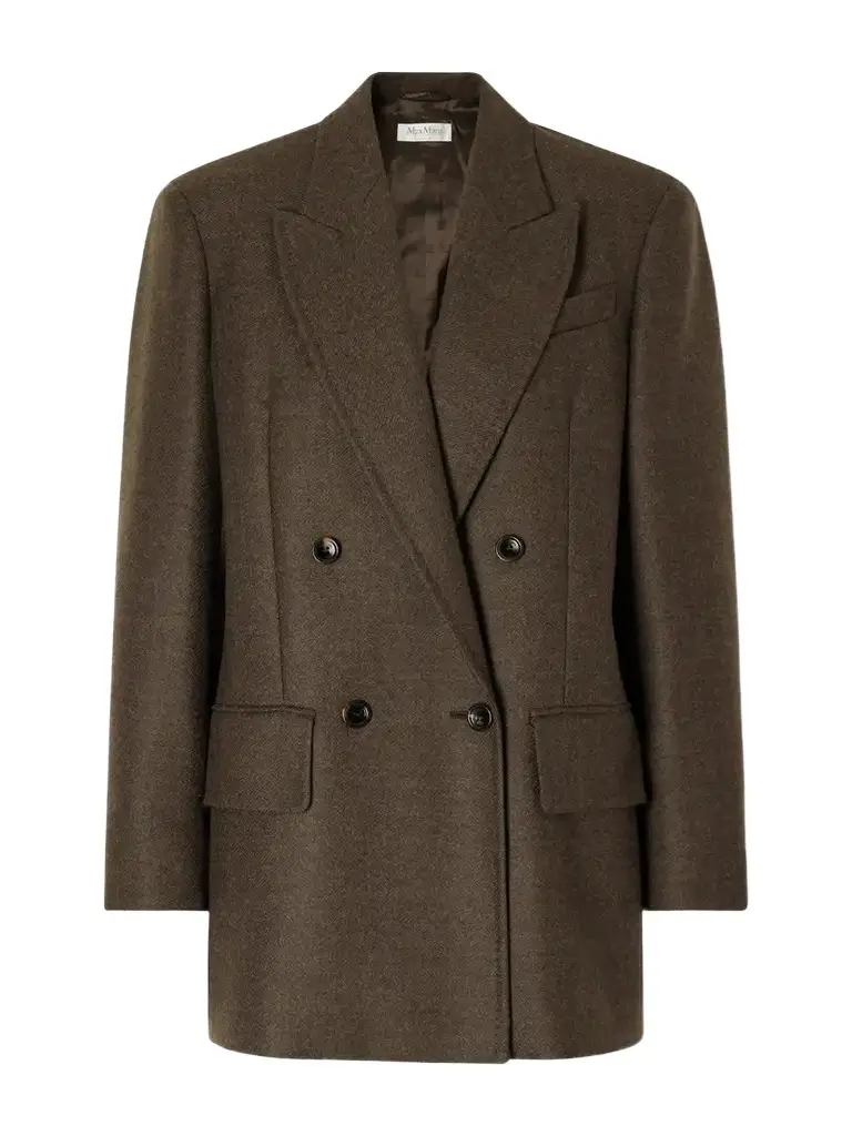 Pulvino Virgin Wool-twill Double-breasted Blazer Pulvino Virgin Wool-twill Double-breasted Blazer