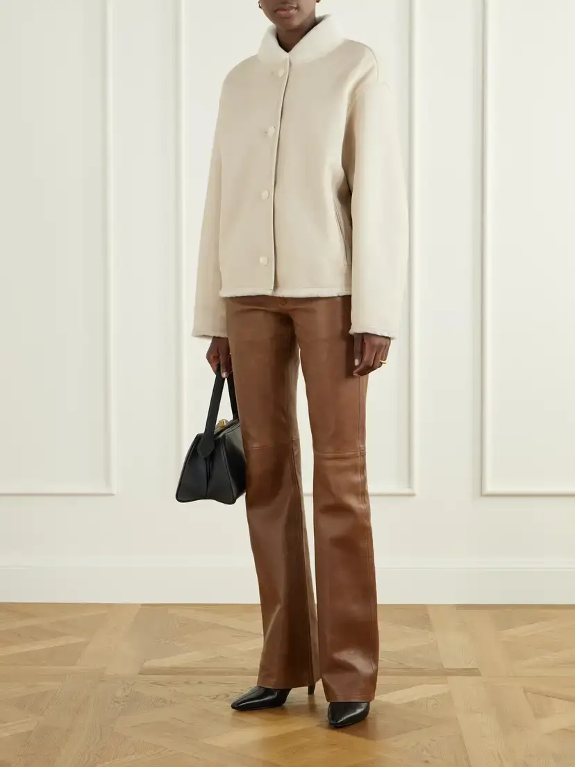 Yves Salomon Reversible Shearling Jacket | Thumbnail 2 Yves Salomon Reversible Shearling Jacket | Thumbnail 2