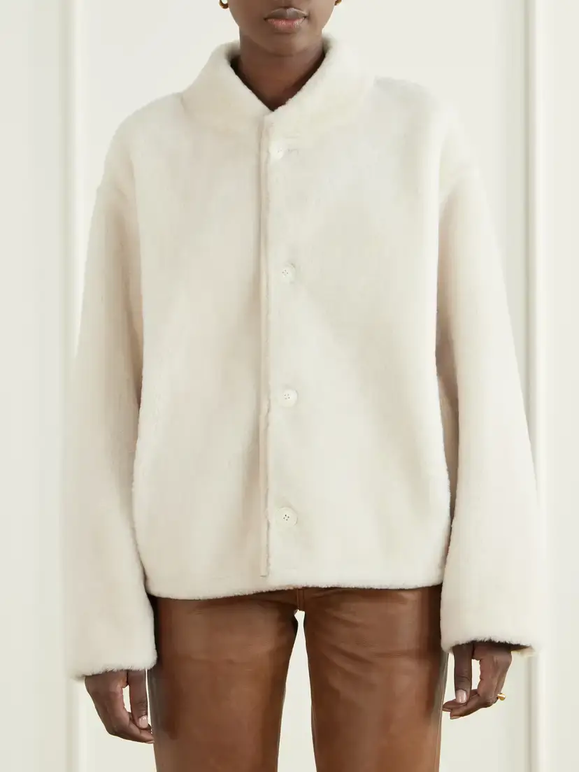 Yves Salomon Reversible Shearling Jacket | Thumbnail 3 Yves Salomon Reversible Shearling Jacket | Thumbnail 3