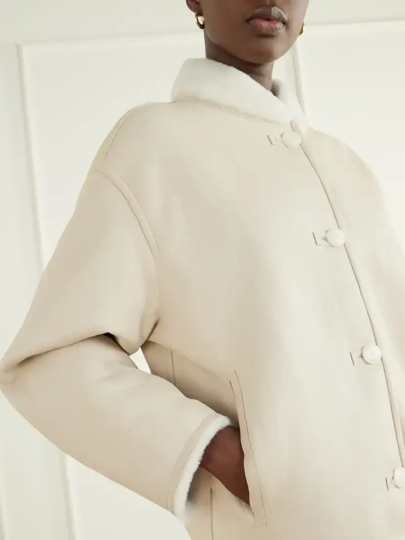 Yves Salomon Reversible Shearling Jacket | Thumbnail 5 Yves Salomon Reversible Shearling Jacket | Thumbnail 5