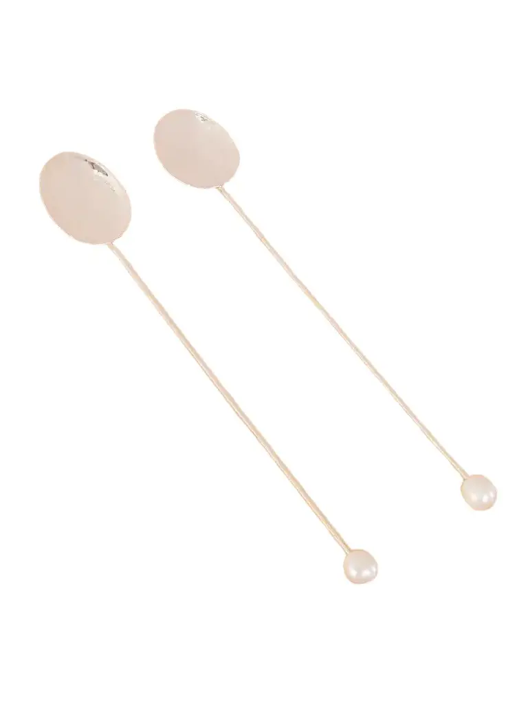 Set Of Two Silver-plated Cocktail Spoon Set Of Two Silver-plated Cocktail Spoon