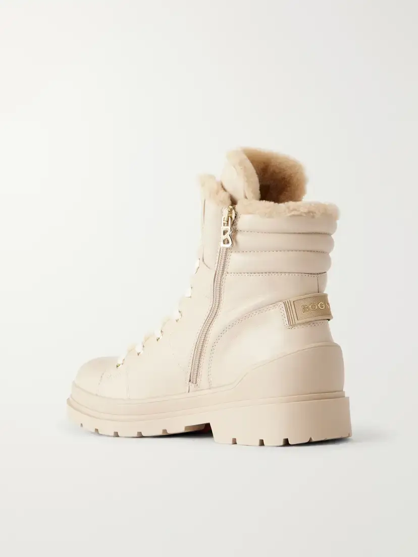 Bogner St. Moritz Shearling-trimmed Leather Ankle Boots | Thumbnail 3 Bogner St. Moritz Shearling-trimmed Leather Ankle Boots | Thumbnail 3