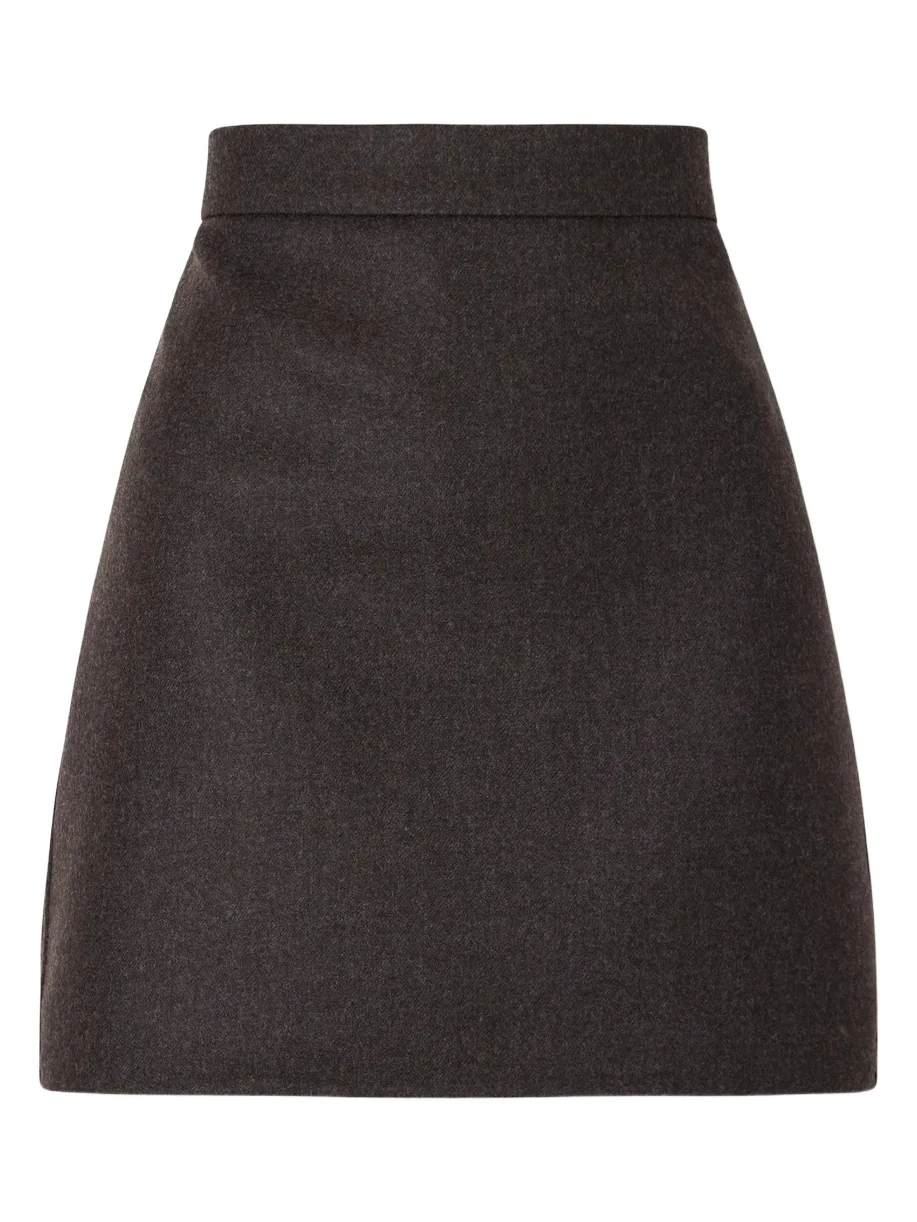 Sacinoso Wool-felt Mini Skirt