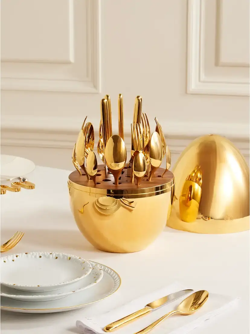 Christofle Mood 24-piece 24-karat Gold Cutlery Set | Thumbnail 2
