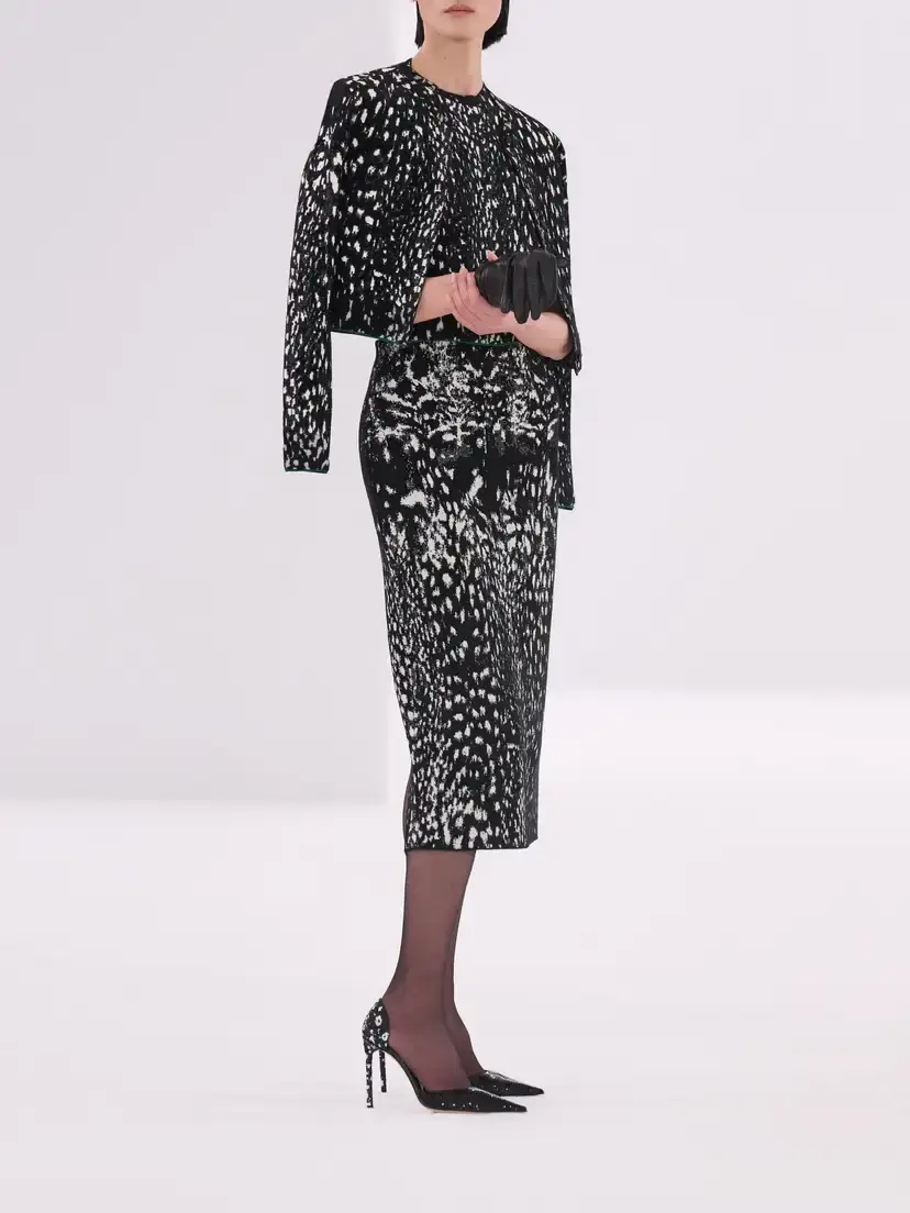 Tom Ford Animal-jacquard Velvet Midi Skirt | Thumbnail 6 Tom Ford Animal-jacquard Velvet Midi Skirt | Thumbnail 6