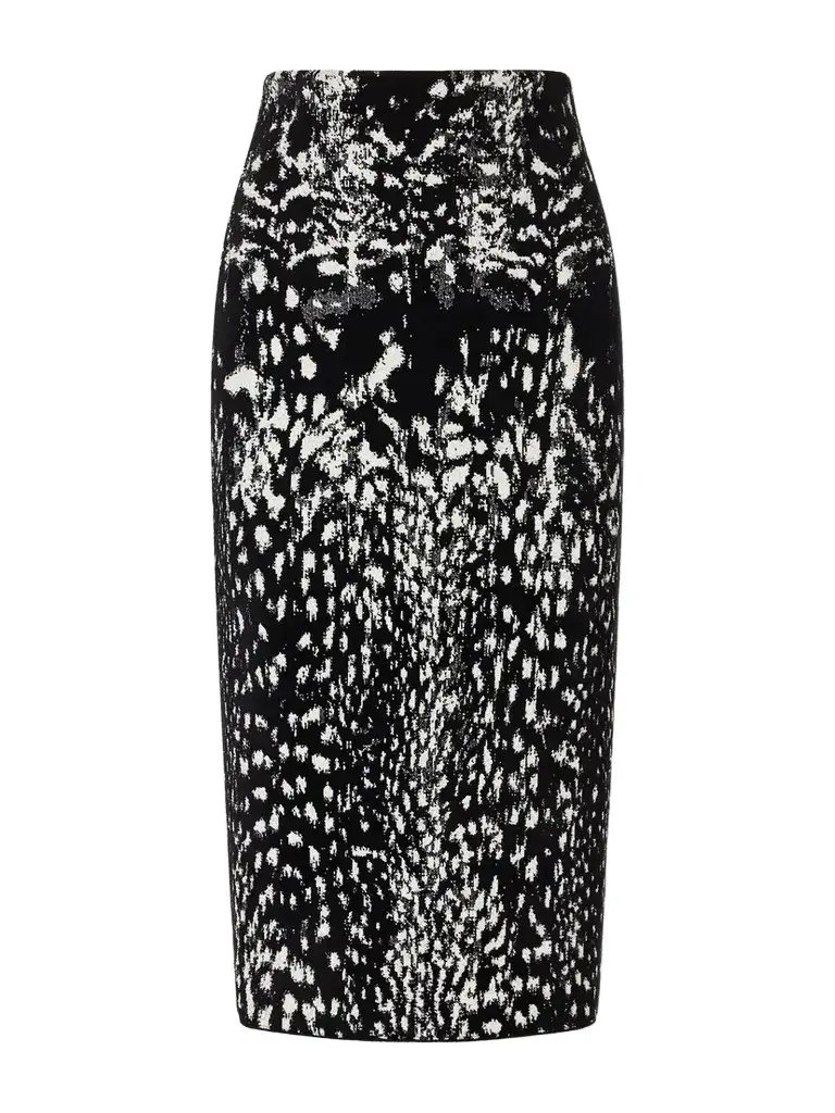 Tom Ford Animal-jacquard Velvet Midi Skirt