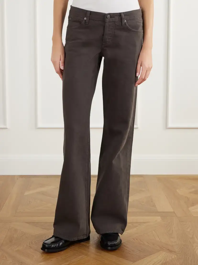 Frame The Gray Regenerative Low-rise Wide-leg Jeans | Thumbnail 3 Frame The Gray Regenerative Low-rise Wide-leg Jeans | Thumbnail 3