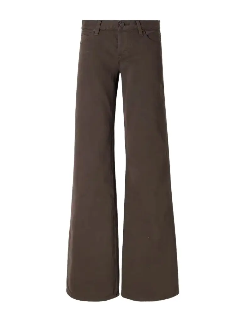 Frame The Gray Regenerative Low-rise Wide-leg Jeans