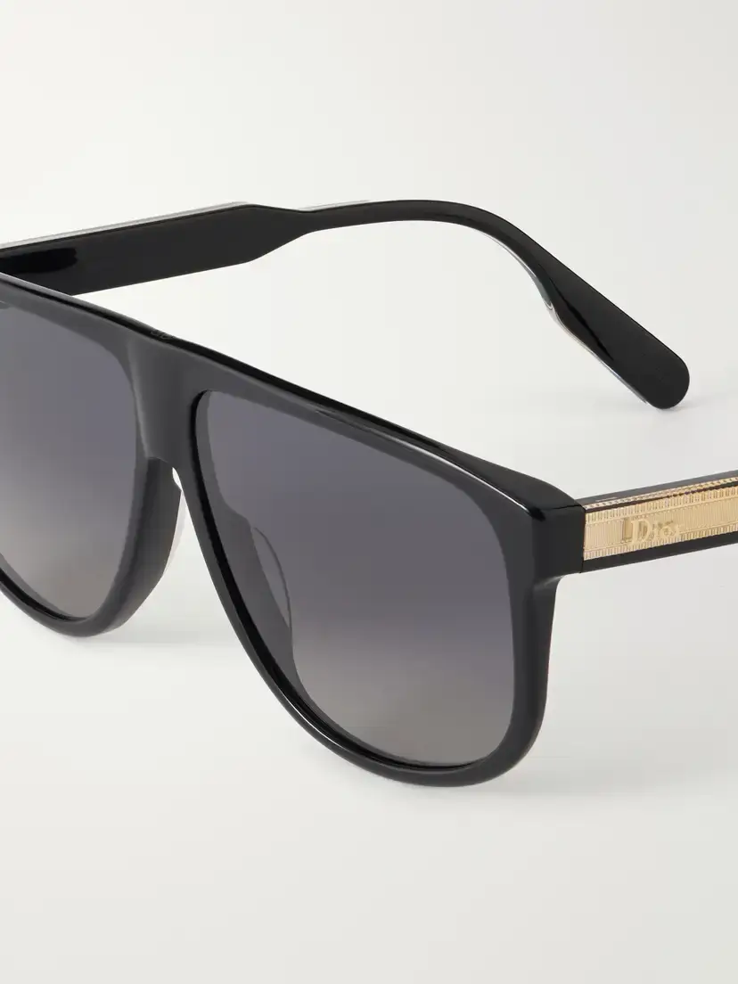 DIOR Eyewear Dioribbon S3i Aviator-style Acetate And Gold-tone Metal Sunglasses | Thumbnail 4 DIOR Eyewear Dioribbon S3i Aviator-style Acetate And Gold-tone Metal Sunglasses | Thumbnail 4