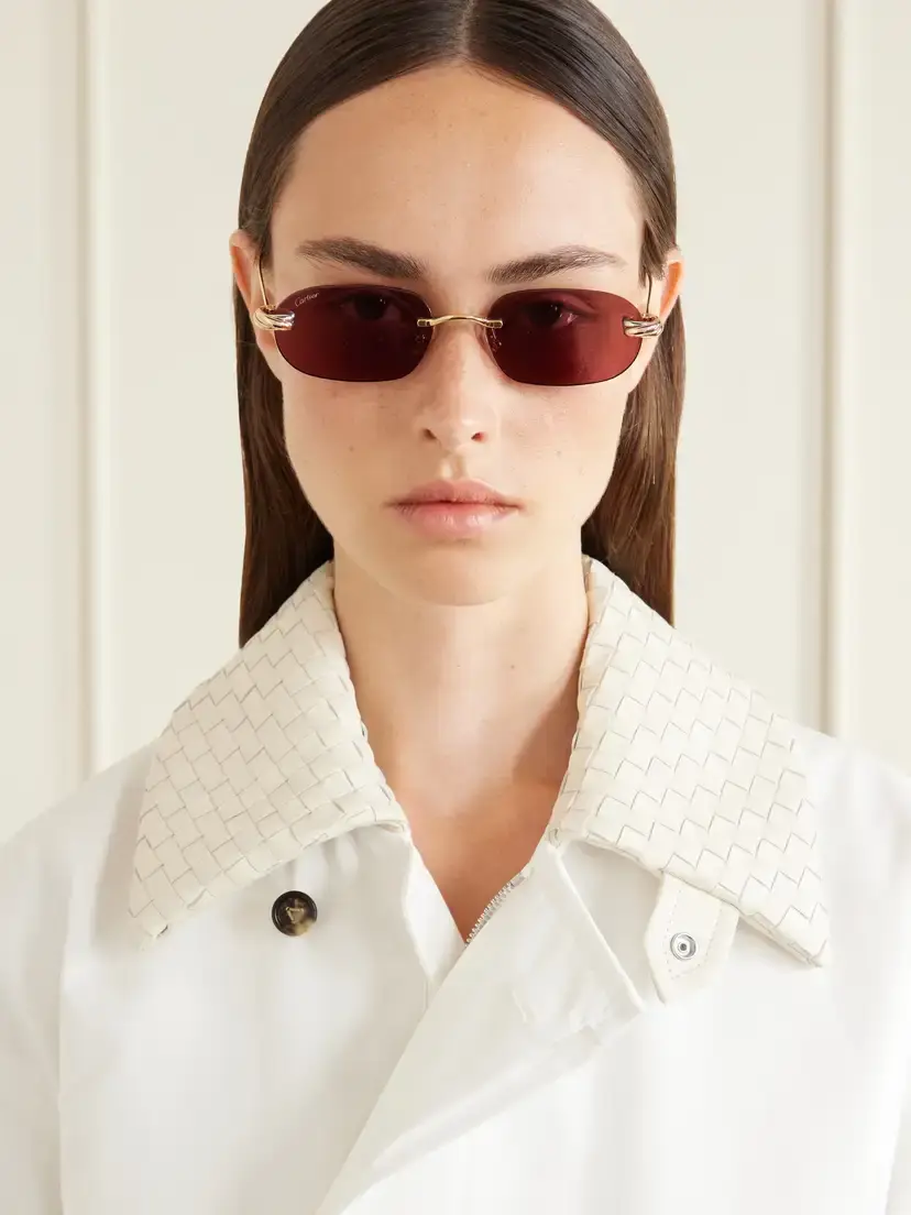 Cartier Eyewear Trinity De Cartier Square-frame Gold-tone Sunglasses | Thumbnail 2 Cartier Eyewear Trinity De Cartier Square-frame Gold-tone Sunglasses | Thumbnail 2