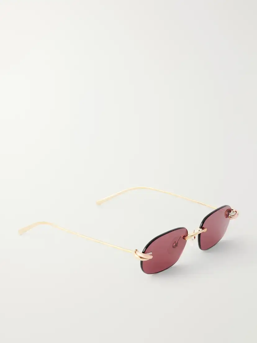 Cartier Eyewear Trinity De Cartier Square-frame Gold-tone Sunglasses | Thumbnail 3 Cartier Eyewear Trinity De Cartier Square-frame Gold-tone Sunglasses | Thumbnail 3
