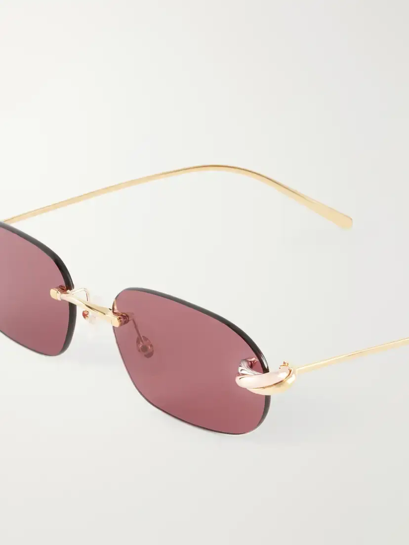 Cartier Eyewear Trinity De Cartier Square-frame Gold-tone Sunglasses | Thumbnail 4 Cartier Eyewear Trinity De Cartier Square-frame Gold-tone Sunglasses | Thumbnail 4