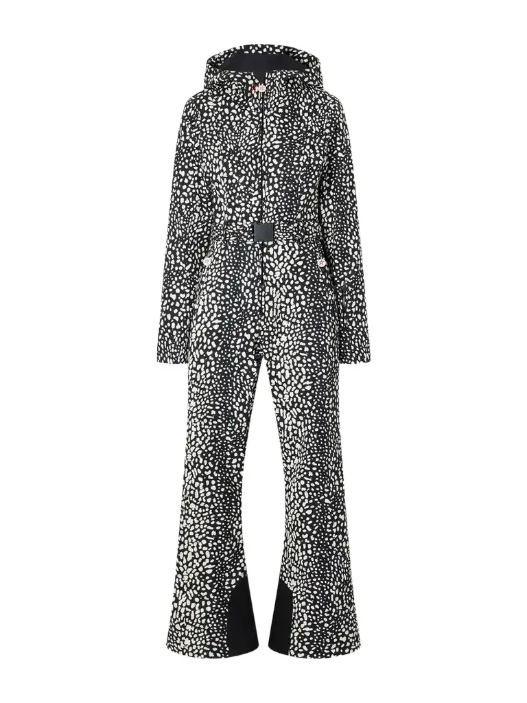 Perfect Moment Tignes Hooded Belted Printed Shell Ski Suit