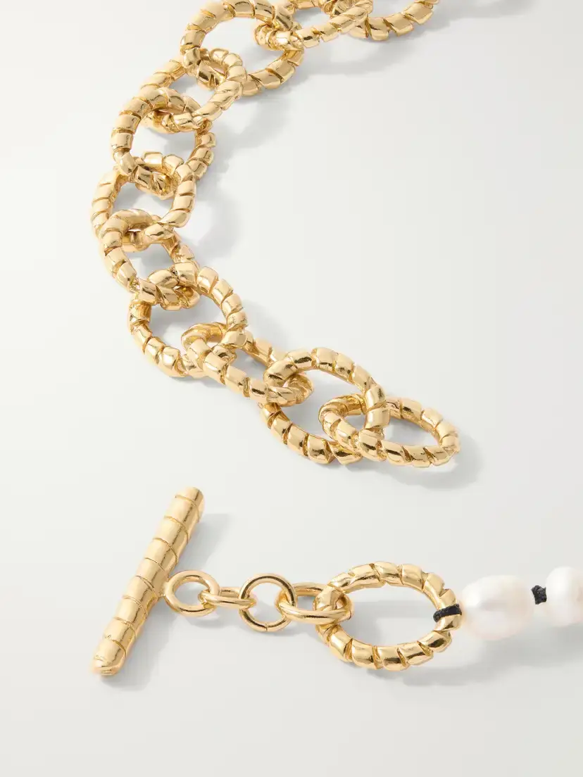 PAOLA SIGHINOLFI Grace Gold-plated Pearl Necklace | Thumbnail 3 PAOLA SIGHINOLFI Grace Gold-plated Pearl Necklace | Thumbnail 3