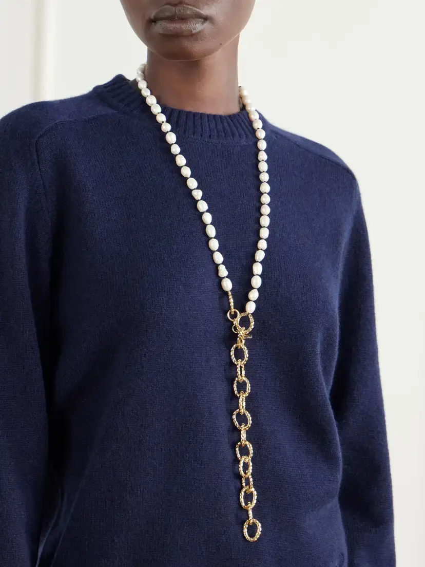 PAOLA SIGHINOLFI Grace Gold-plated Pearl Necklace | Thumbnail 5 PAOLA SIGHINOLFI Grace Gold-plated Pearl Necklace | Thumbnail 5
