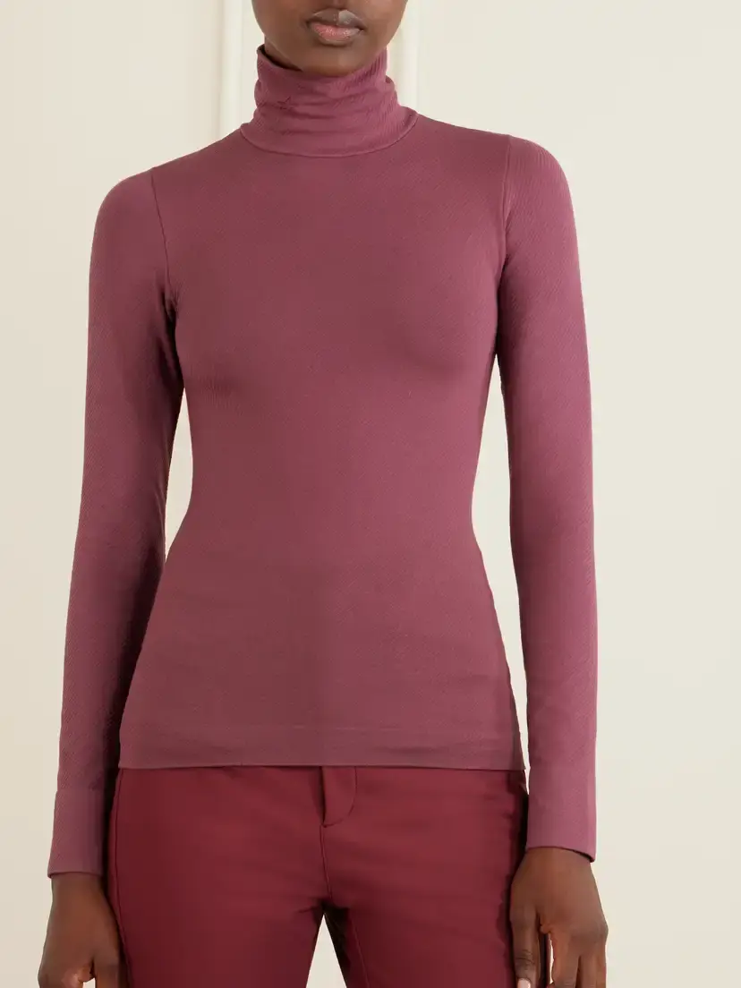 Perfect Moment Ribbed Thermal Modal-blend Turtleneck Base Layer | Thumbnail 3 Perfect Moment Ribbed Thermal Modal-blend Turtleneck Base Layer | Thumbnail 3