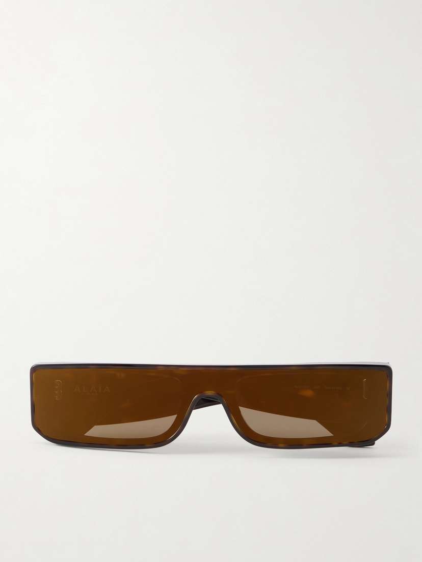 Square-frame Tortoiseshell Recycled-acetate Sunglasses