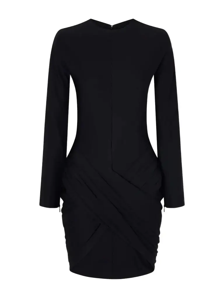 La Mini Robe De Minuit Draped Stretch-jersey Mini Dress La Mini Robe De Minuit Draped Stretch-jersey Mini Dress