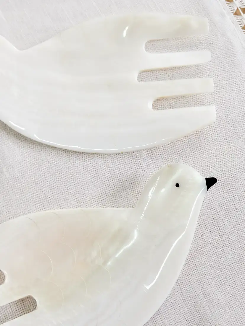 Gohar World Dove Mother-of-pearl Salad Servers | Thumbnail 3 Gohar World Dove Mother-of-pearl Salad Servers | Thumbnail 3