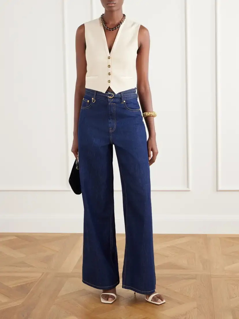 Zimmermann Valiant Satin-trimmed Wool-blend Vest | Thumbnail 2 Zimmermann Valiant Satin-trimmed Wool-blend Vest | Thumbnail 2