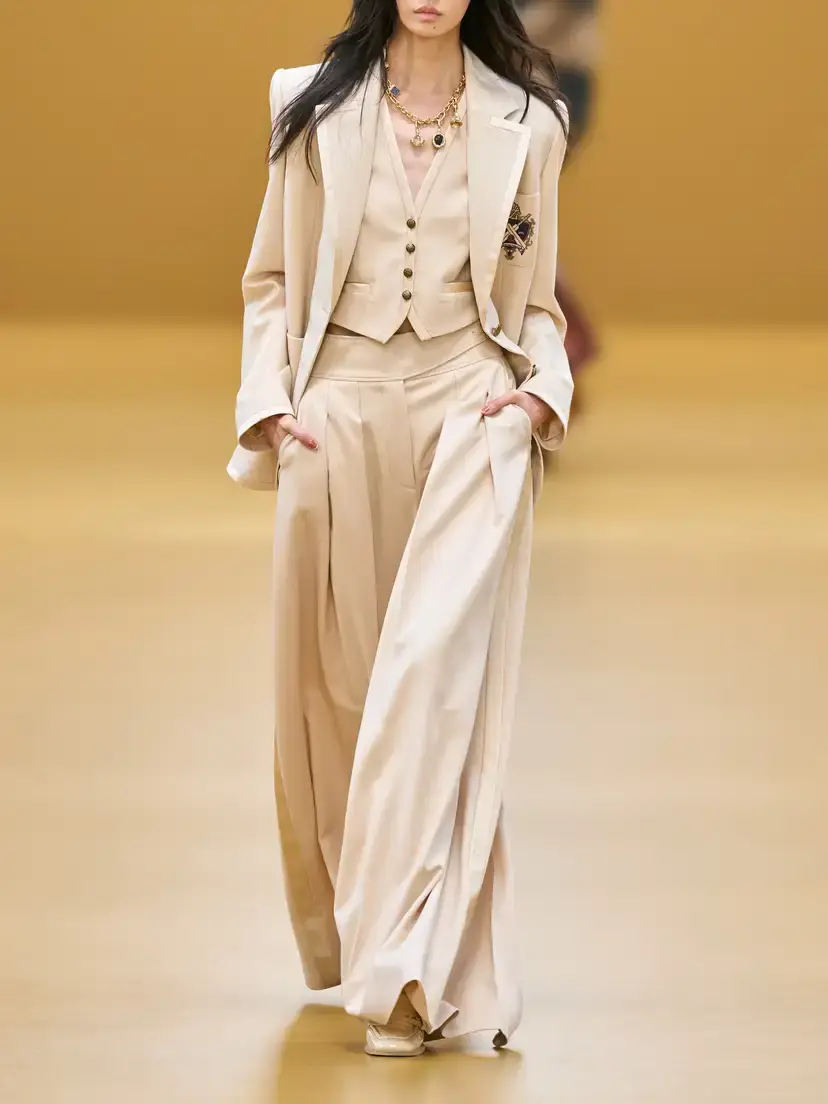 Zimmermann Valiant Satin-trimmed Wool-blend Vest | Thumbnail 5 Zimmermann Valiant Satin-trimmed Wool-blend Vest | Thumbnail 5