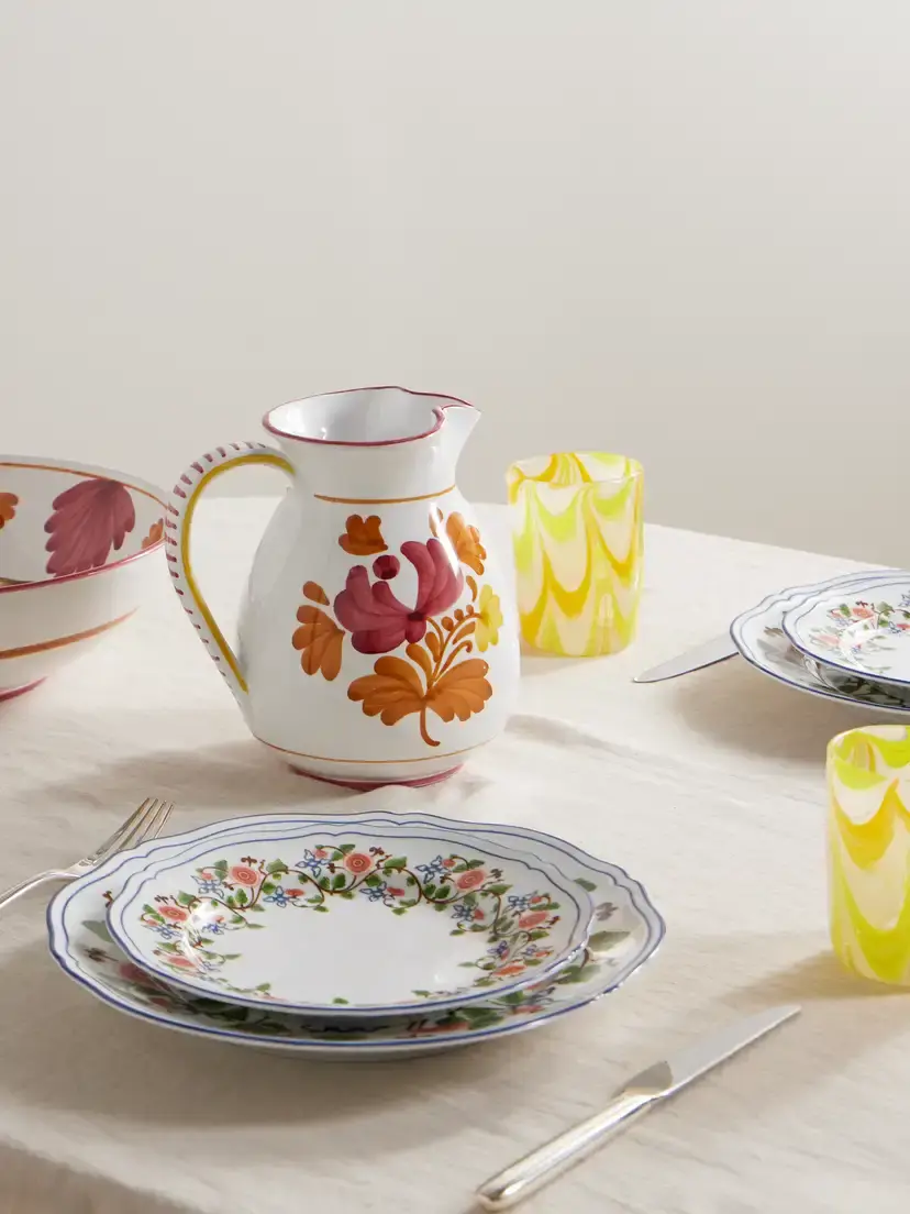 Cabana Blossom Painted Ceramic Jug | Thumbnail 2