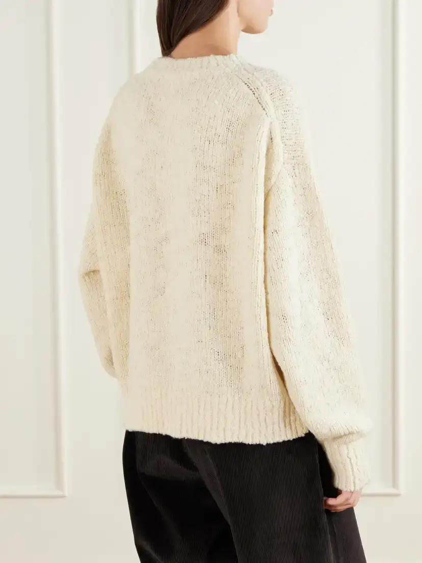 Studio Nicholson Maele Bouclé Merino Wool-blend Sweater | Thumbnail 3 Studio Nicholson Maele Bouclé Merino Wool-blend Sweater | Thumbnail 3