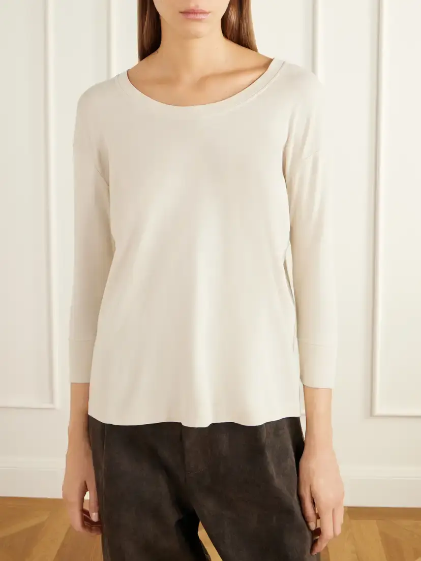 Lauren Manoogian Pima Cotton-jersey T-shirt | Thumbnail 3 Lauren Manoogian Pima Cotton-jersey T-shirt | Thumbnail 3