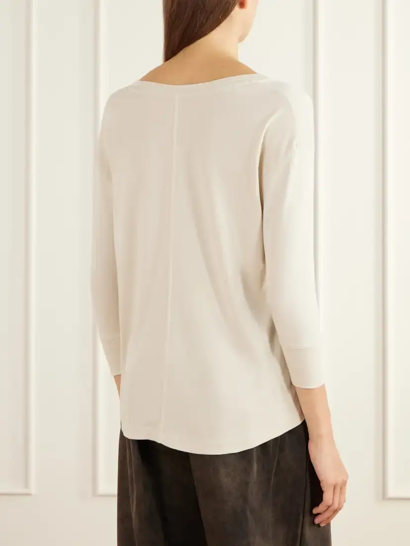 Lauren Manoogian Pima Cotton-jersey T-shirt | Thumbnail 4 Lauren Manoogian Pima Cotton-jersey T-shirt | Thumbnail 4