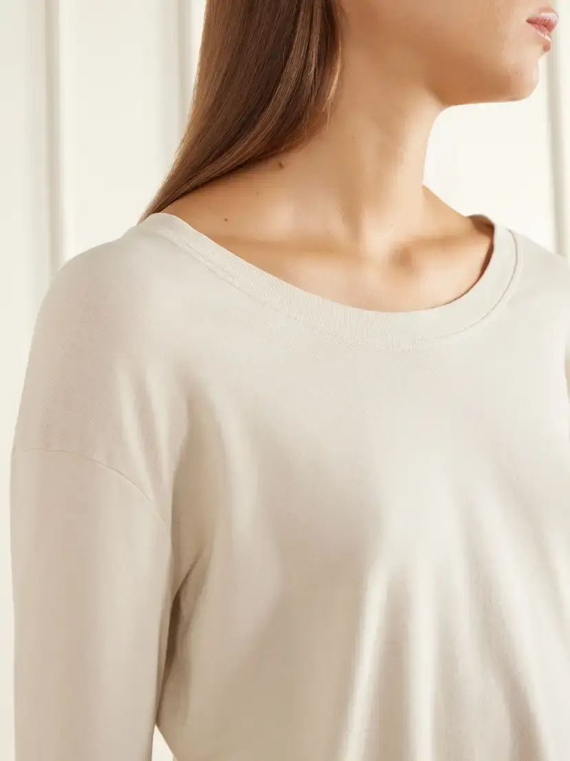 Lauren Manoogian Pima Cotton-jersey T-shirt | Thumbnail 5 Lauren Manoogian Pima Cotton-jersey T-shirt | Thumbnail 5