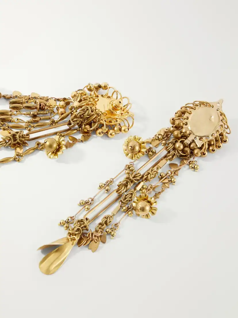 Dries Van Noten Embellished Gold-tone Earrings | Thumbnail 3