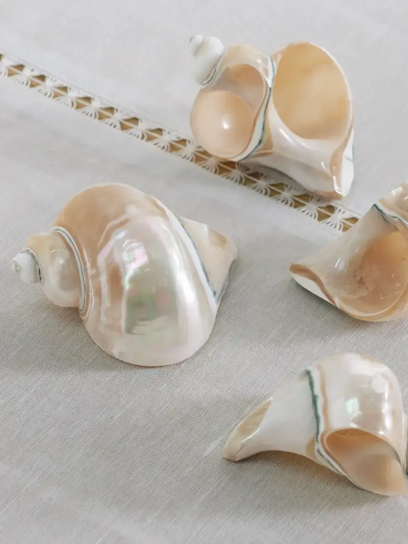 Gohar World Set Of Four Mother-of-pearl Napkin Rings | Thumbnail 3 Gohar World Set Of Four Mother-of-pearl Napkin Rings | Thumbnail 3