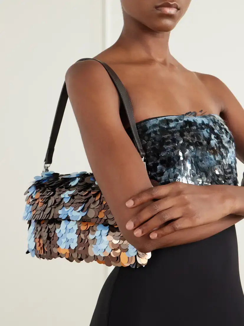 Staud Timmy Sequin-embellished Shoulder Bag | Thumbnail 2 Staud Timmy Sequin-embellished Shoulder Bag | Thumbnail 2