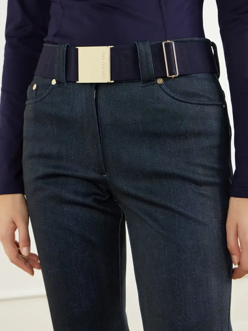 Goldbergh Fuji Denim-effect Belted Bootcut Shell Ski Pants | Thumbnail 5