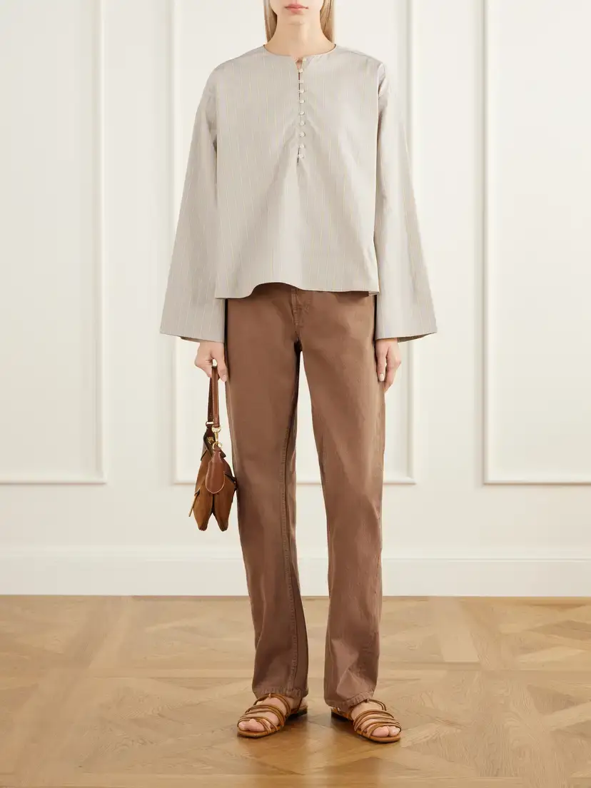 Kallmeyer Marguerite Striped Cotton-poplin Blouse | Thumbnail 2