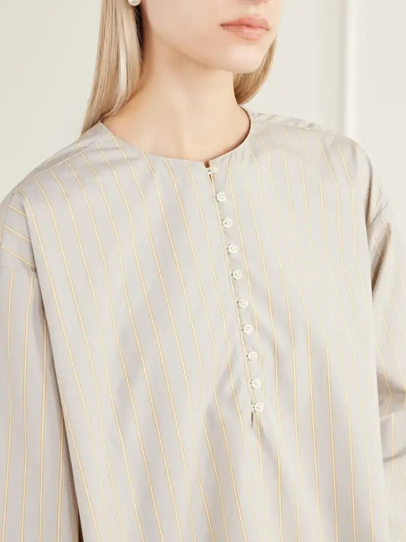 Kallmeyer Marguerite Striped Cotton-poplin Blouse | Thumbnail 5