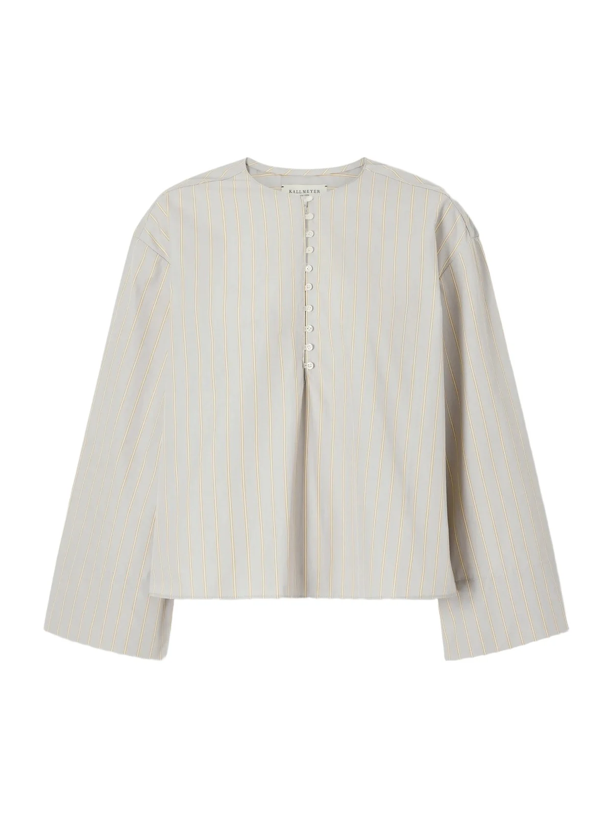 Kallmeyer Marguerite Striped Cotton-poplin Blouse