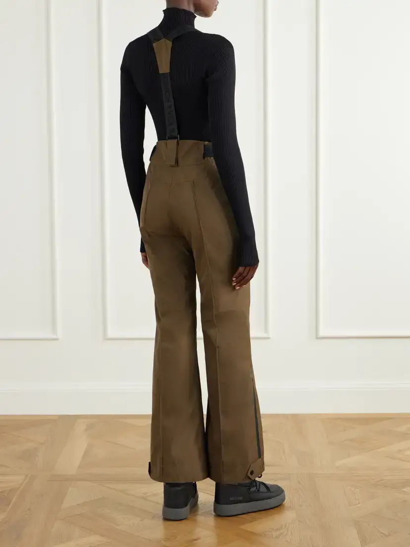 Yves Salomon Suspender Pintucked Shell Flared Ski Pants | Thumbnail 4