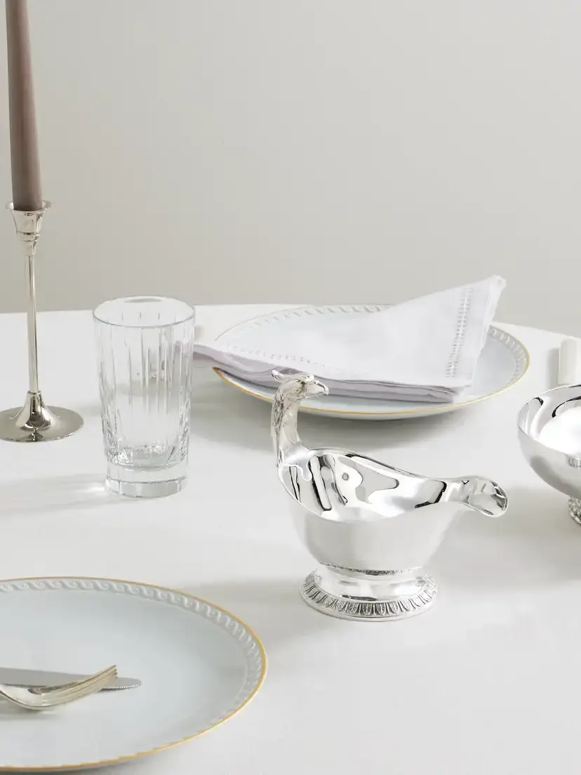 Christofle Malmaison Large Silver-plated Gravy Boat | Thumbnail 2