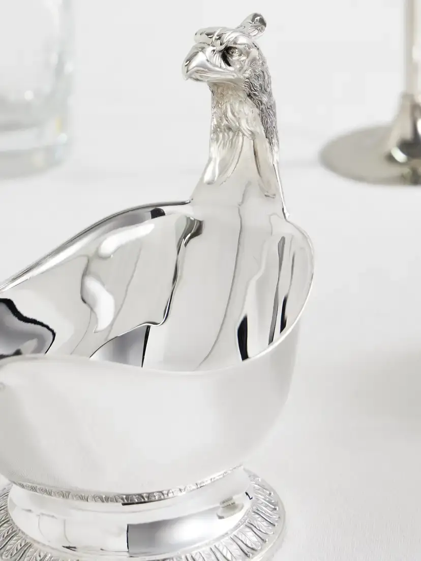Christofle Malmaison Large Silver-plated Gravy Boat | Thumbnail 3