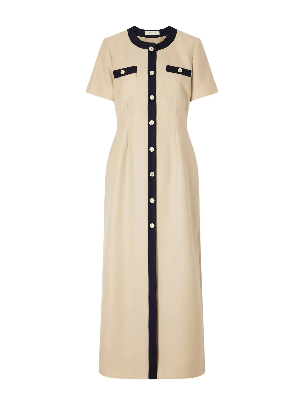 Vera Wool And Mohair-blend Twill Maxi Dress