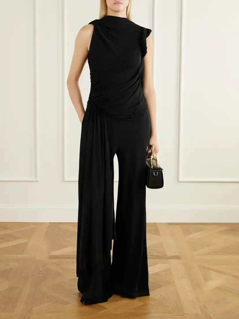 Lanvin Draped Crepe Jumpsuit | Thumbnail 2